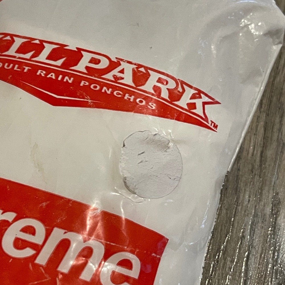 Supreme‎ Ballpark Poncho White SS20 Box Logo Rain Gear One Size Made in USA - Picture 4 of 9
